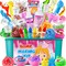 Ice Cream DIY Slime Kit, Confetti Slime Making Kit for Girls, Butter, Foam, Cloud Slime with Add-ins, Foam Balls, Charms, Party Favors Gift Toys for Kids 6-12